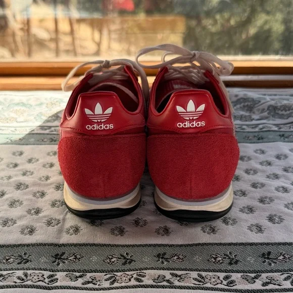 Adidas Originals SL 72 Retro Sneakers Better Scarlet/Cream White / Halo Blue 7.5 - Picture 4 of 9